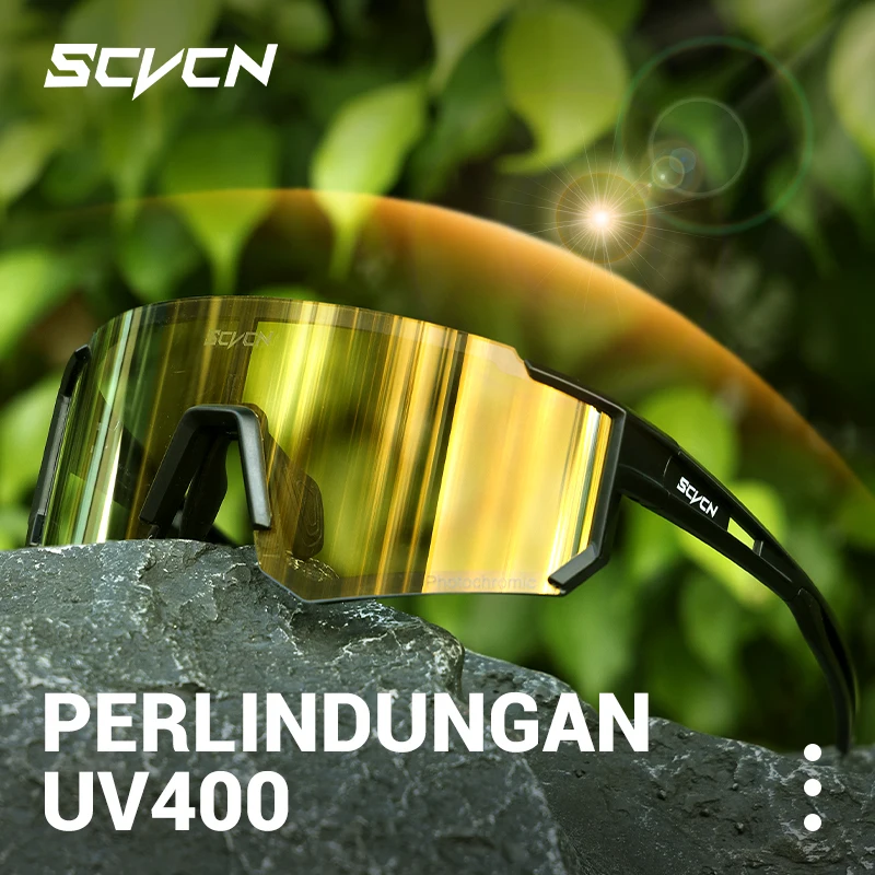 SCVCN Herren Outdoor Blendschutz UV400 Berg Damen Photochrome Wanderbrille Professionelle Wander- und Kletterbrille