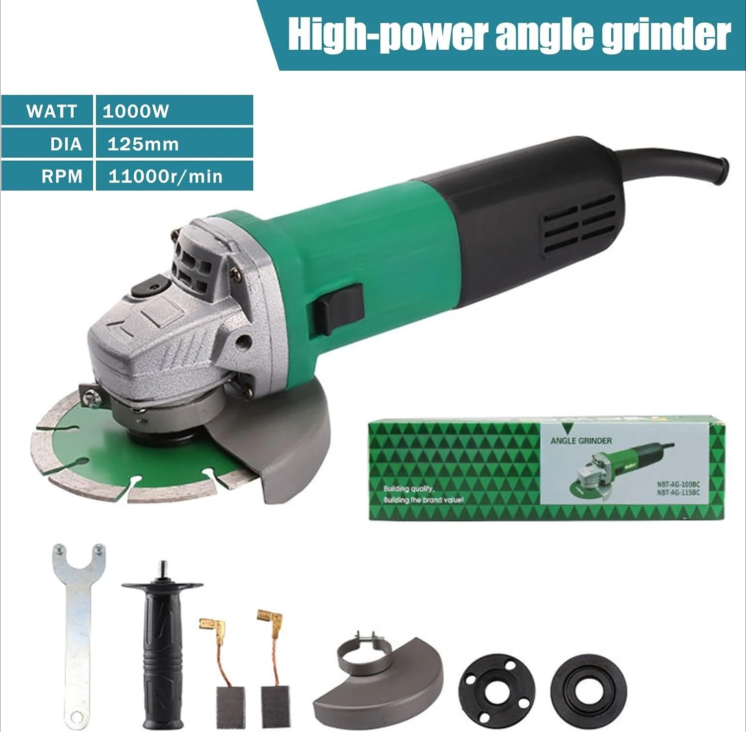 Daishuibeng electric track angle grinder tile cutter for up to 125 inches (approx. 3