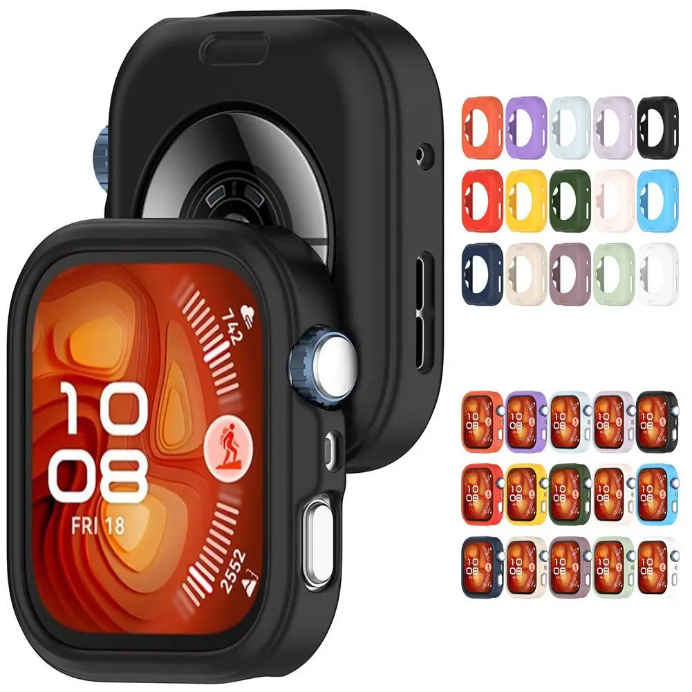 Силиконовый чехол для часов HUAWEI Fit 4 и Fit 4 Pro, мягкий защитный чехол для часов с половиной покрытия