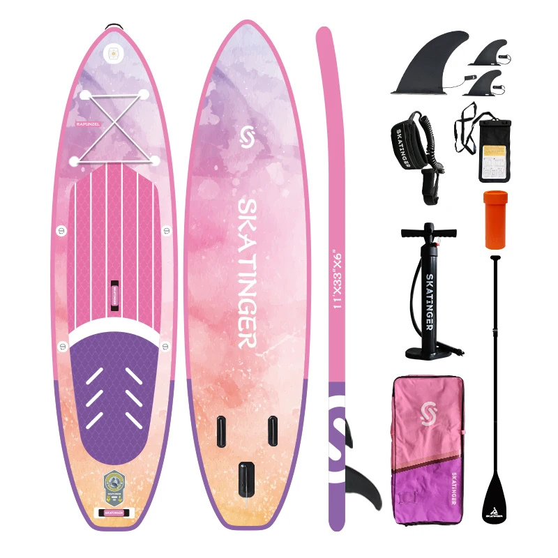 Customizable OEM Stand Paddle Surfboard New Drop Stitch Material Inflatable SUP Paddleboard for Water Sports