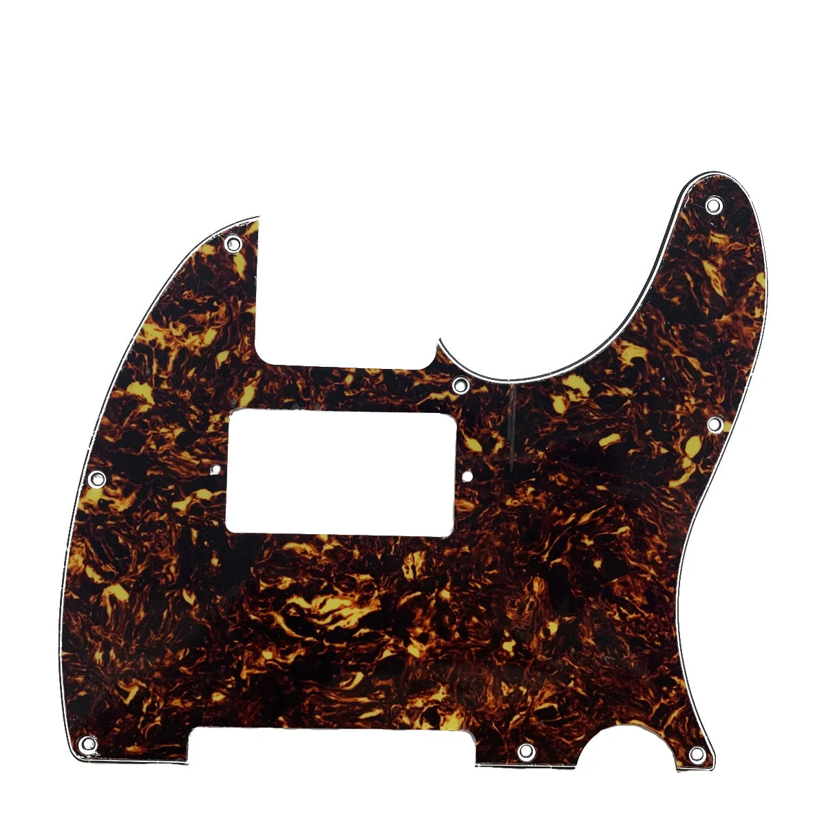 KAISH TL Guitar Humbucker Pickguard Scratch Plate Dark Brown Tortoise for Telecaster