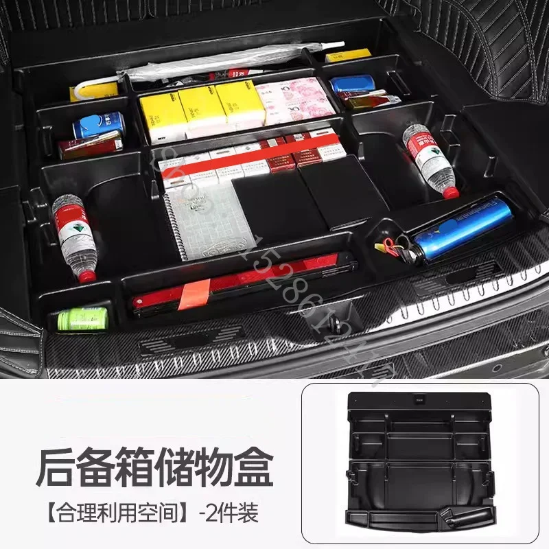 For Toyota RAV4 RAV 4 2020 2021 2022 2023 accessories ABS plastic Car rear trunk storage box Rear trunk storage box Car Styling