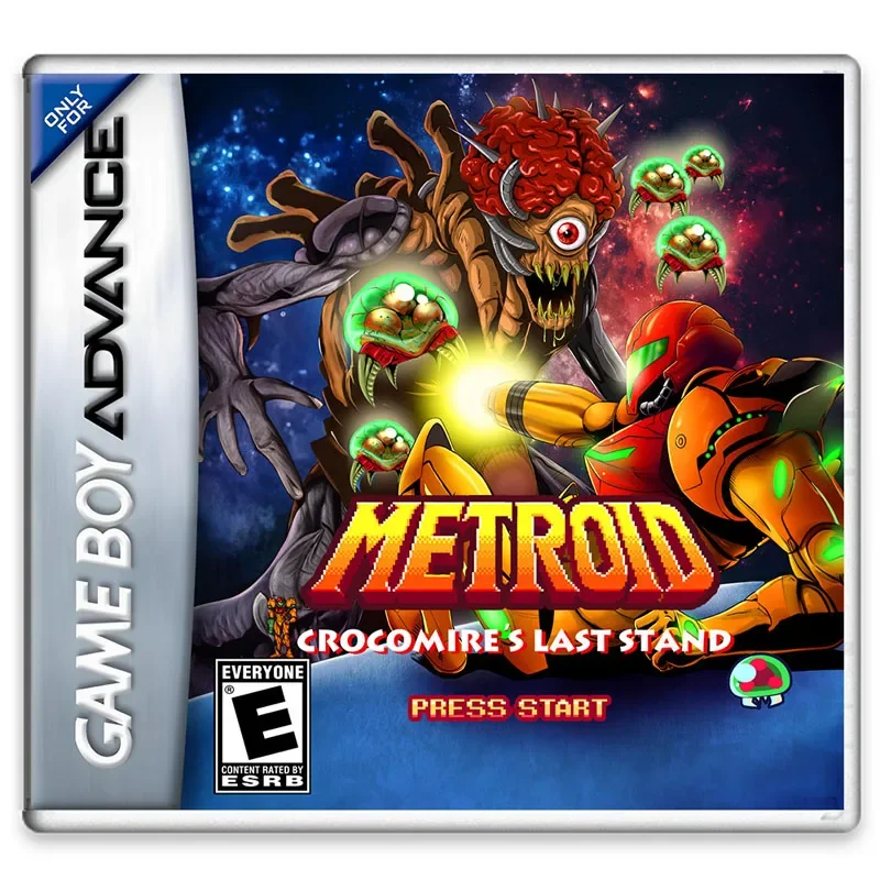 GBA Game Card Metroid: Crocomire\'s Last Stand Revised Game English Chip Memory