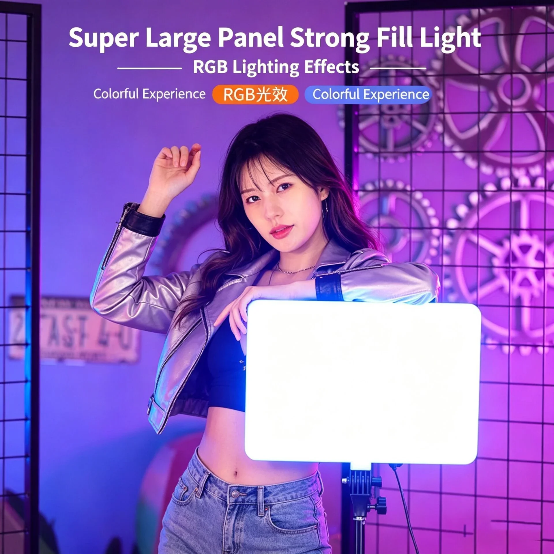 RGB Led Video Light Panel Photography Lighting 10 14 inch Fill Lamp With Remote Control 2700K-7000K For Youtube Shoot Live Strea