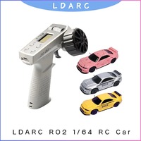 LDARC R02 1/64 RTR RC Car, 2.4GHz Anti-Interference All-Set Mini Racing Car for Adults Kids, Off-Road Tabletop Toy Gift