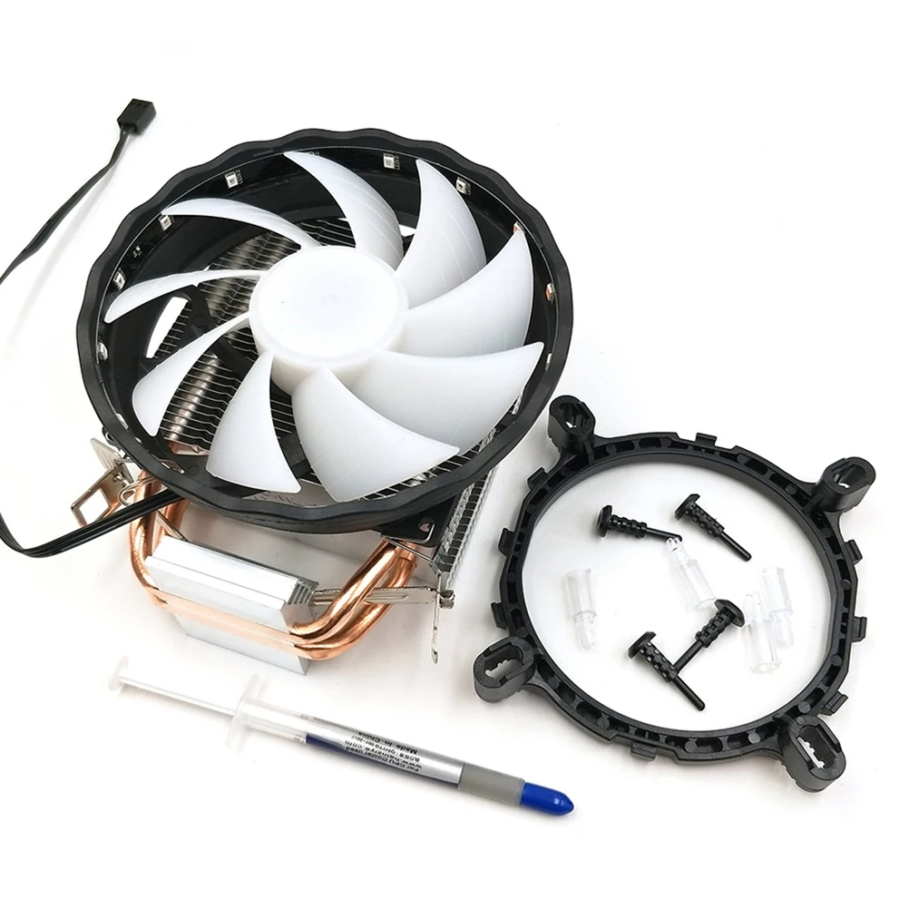 

Universal Copper Ultra Cooling Fan 3 Pins High Speed Large Wind Efficient Heat Dissipation Low Noise Computer Cooler