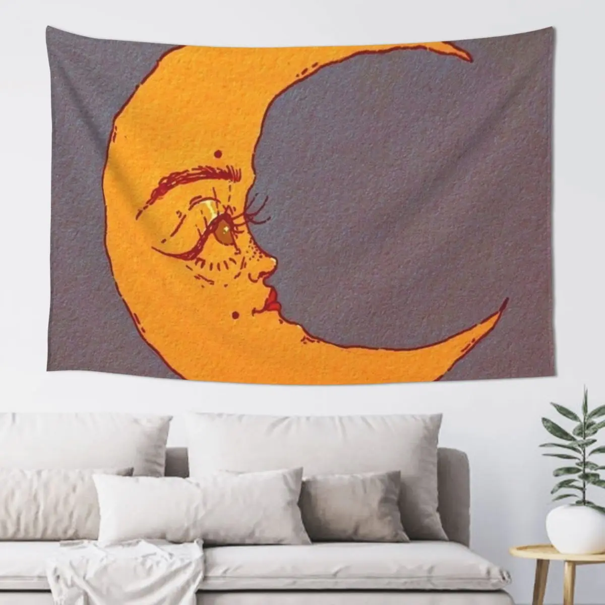 

moon looking up Tapestry Room Decoration Accessories Carpet Wall Room Decor Tapestry