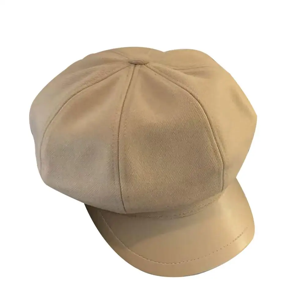 Cappelli autunno inverno per le donne Solid Plain ottagonale berretto da strillone uomo donna Casual cappello di lana berretto invernale donna berretti da pittore X5r5