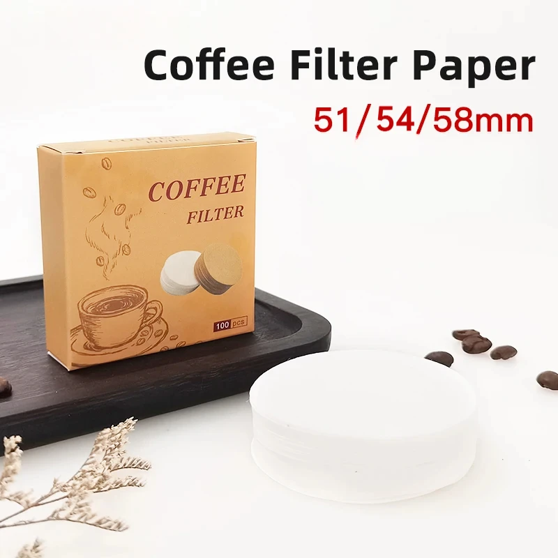 Coffee Filter Paper Secondary Water Filter 51mm 54mm 58mm Espresso Portafilter Disposable Filter Paper Home Coffee Accessories