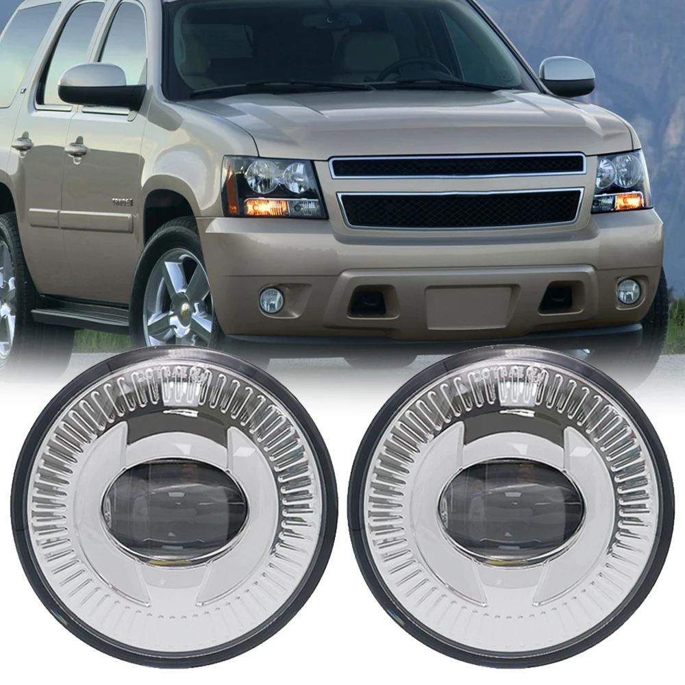 

2pcs 24W Round LED Fog Lights Driving Lamps for Chevrolet Suburban 2007-2013/GMC Sierra 2014-2018