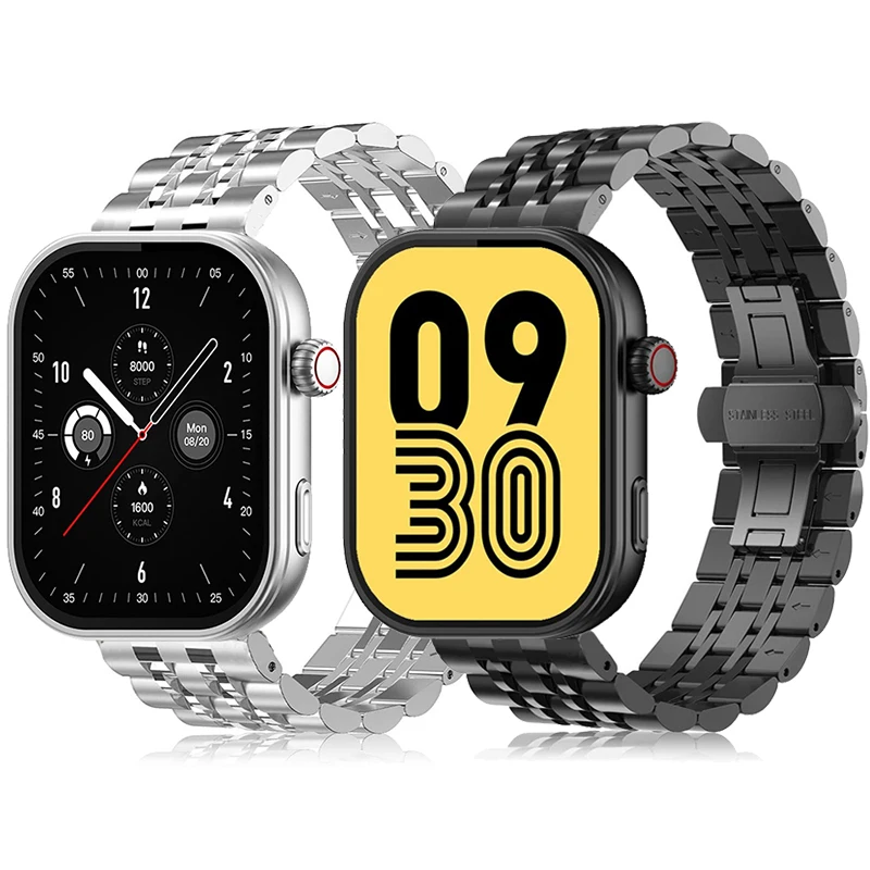 For Zeblaze Btalk Plus Stainless Steel Watchband For For Zeblaze Beyond 3 Plus Metal Strap For zeblaze GTR 3 Pro Bracelet Correa