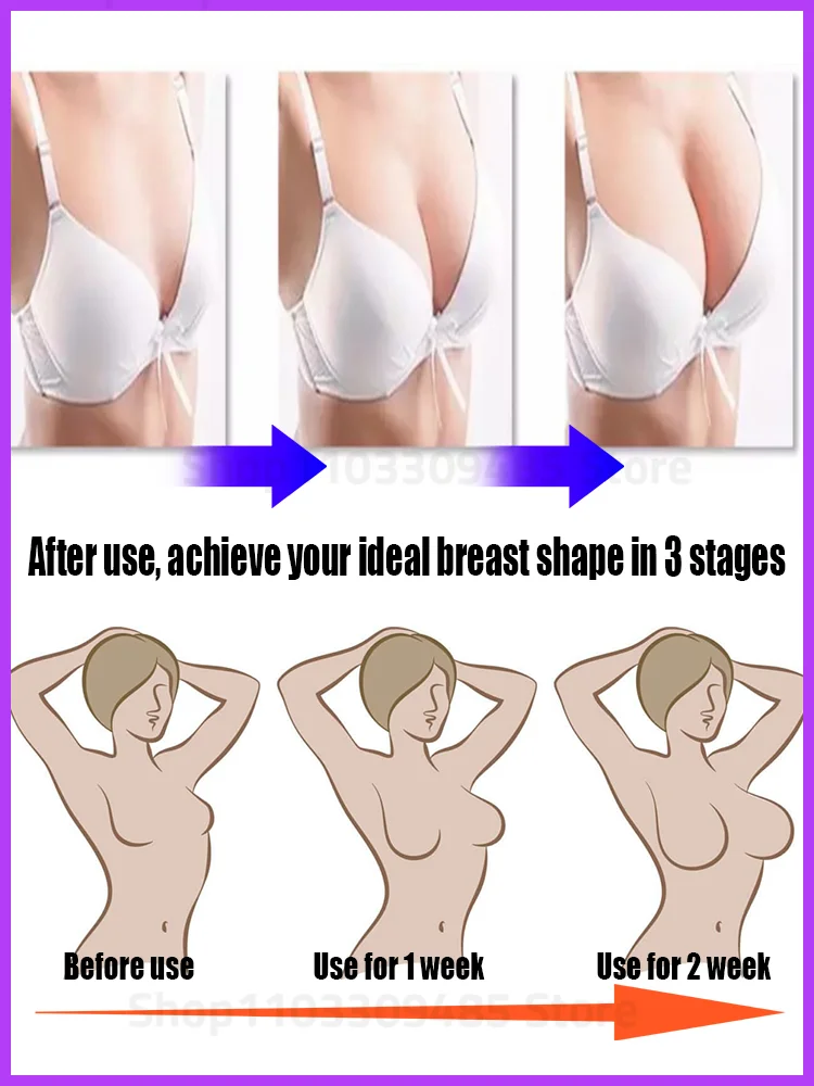 Firming breast rapid growth ,say goodbye to flatness and reshape perfect curves, increase size