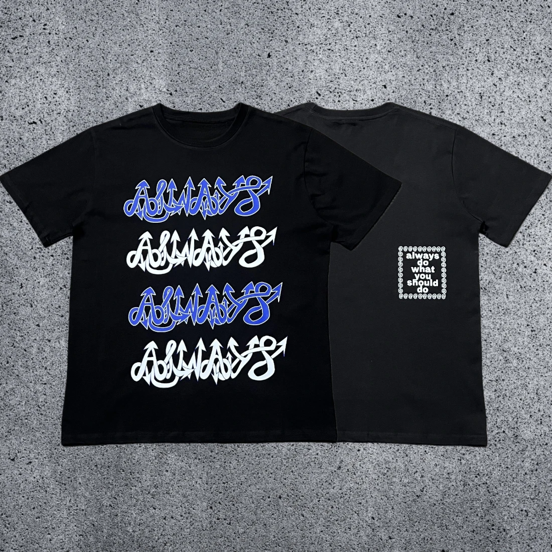 Summer Y2k AD 2026 WYSD Short-sleeved Sun Roll Fun Printed American High Street Skateboard Cotton Round-neck T-shirt