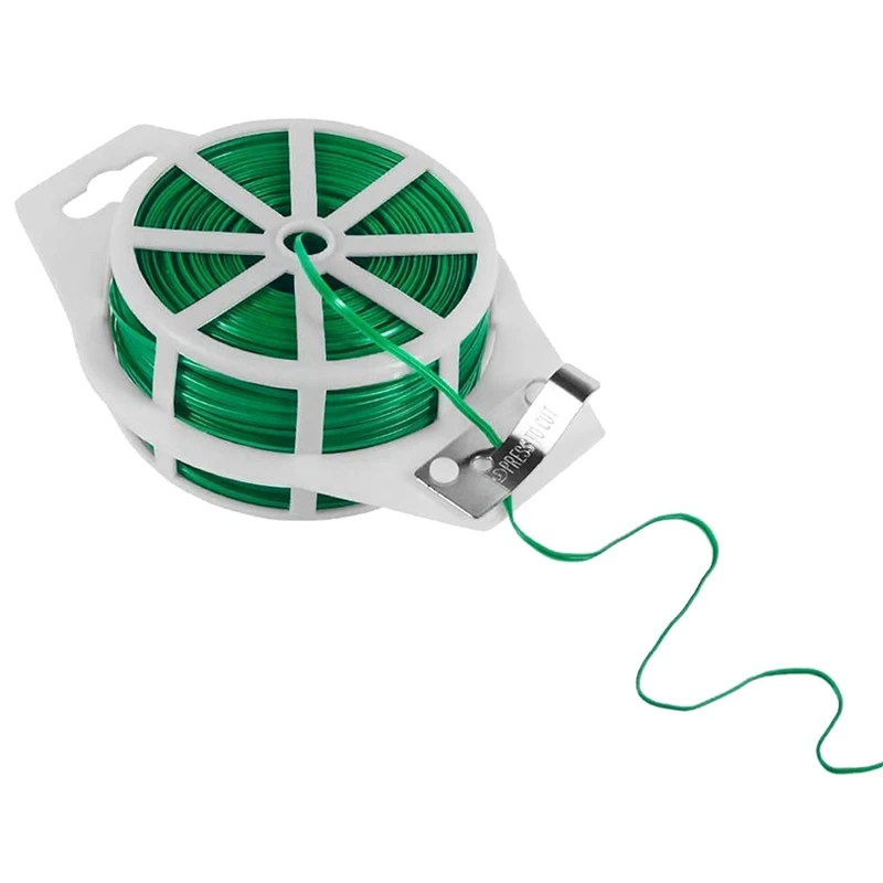 

ABRW-200M Пластиковое растение с резаком Безопасные лозы Садовые галстуки Поддержка растений для садоводства и офиса