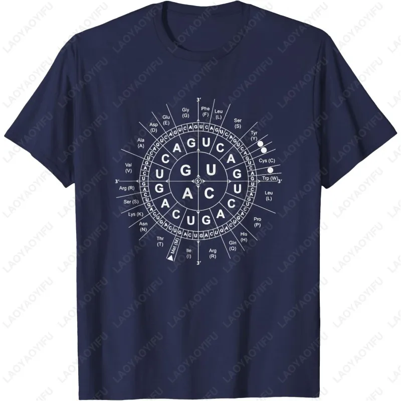 Genetic Code Biology Men Women TShirt Unique Creative Novelty Pair All Match Pattern Cotton Tee Funny Summer Fashion Casual Tops