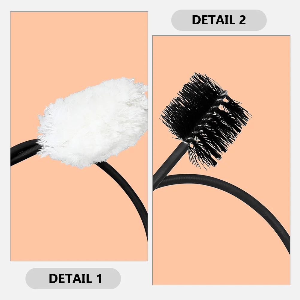 

Saxophone Cleaning Brush Solid Material Double-Headed Flexible Neck Practical Interior Cleaning Instrument Care Tool