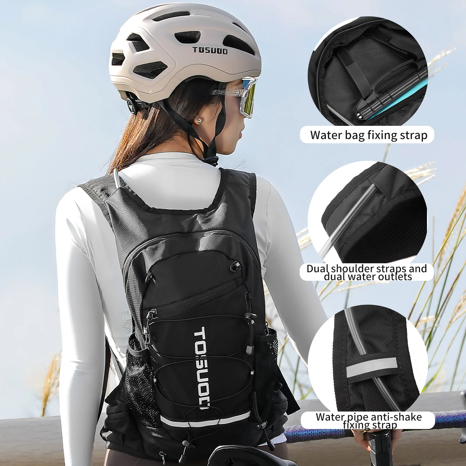 TOSUOD Hydration Backpack Outd - đánh giá và giá Mountain Biking Backpack