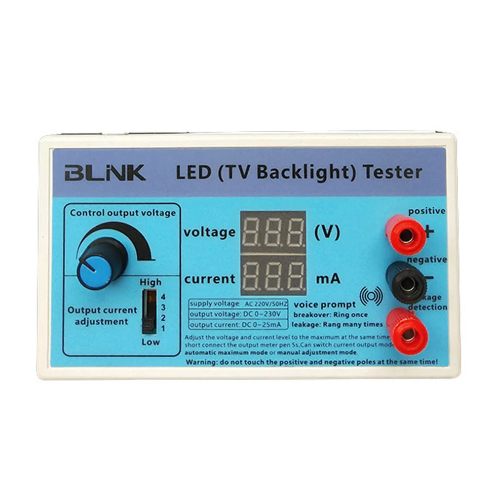 Imagem -02 - Backlight Tester Medidor Lâmpada Led Faixa Bead Inspeção Ferramenta Instrumentos de Medição 0230v Saída tv