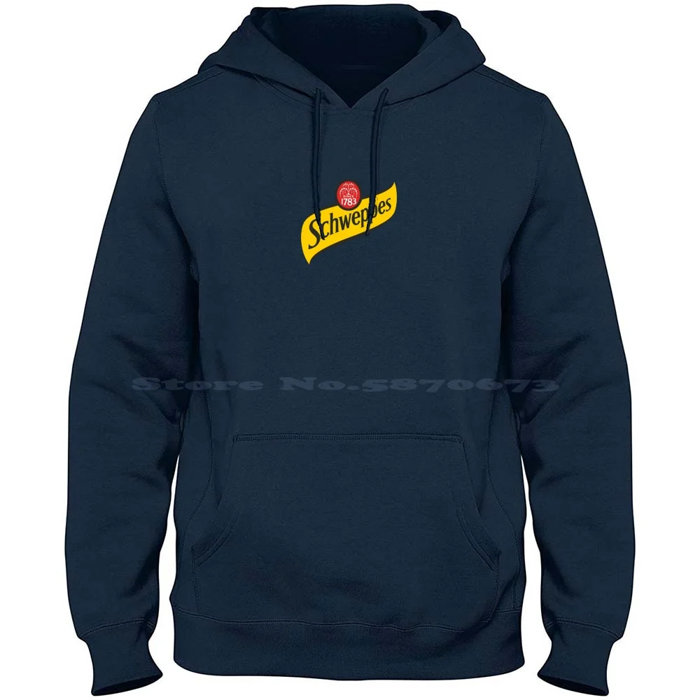Logotipo de Schweppes fabuloso, camiseta con capucha de algodón puro 100%, logotipo de cerveza baaverage, la mejor marca de cervecería, empresa Bier, CAN, bebida de café