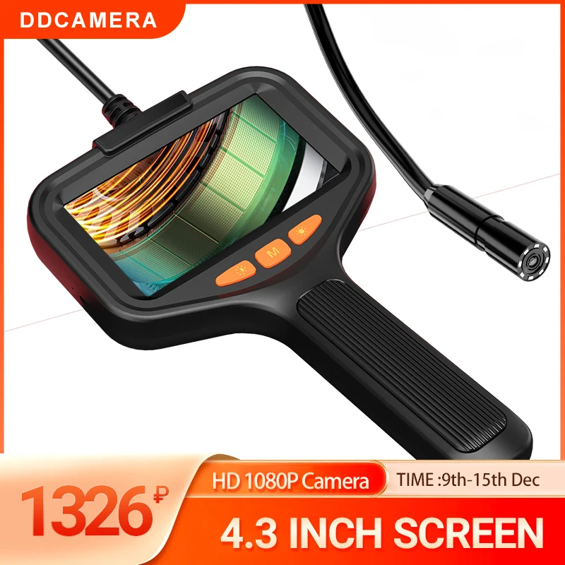 Caméra endoscope étanche pour hommes, 4.3 \