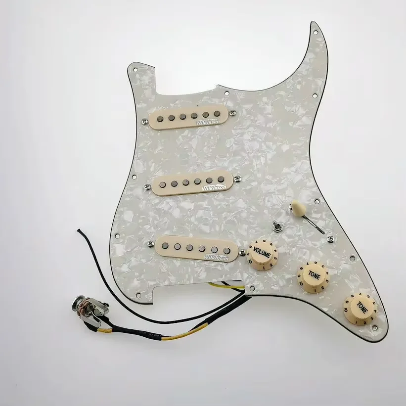 Guitar Pickups Prewired Pickguard Harness Guitar Pickups Wilkinson WVS 60's Alnico5 SSS Single Coil Pickups