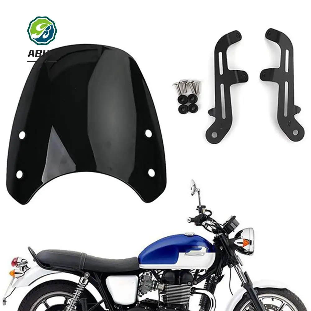 

ABHY-Motorcycle Headlight Fairing Windshield For Triumph Bonneville T100 T120 Wind Screen Windscreen
