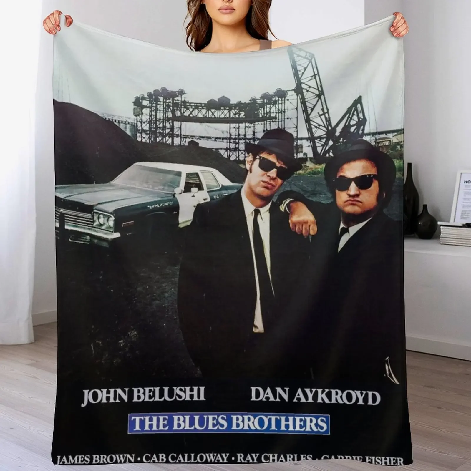 

The Blues Brothers Movie Poster Throw Blanket All Season Lightweight Soft Blanket for Bed