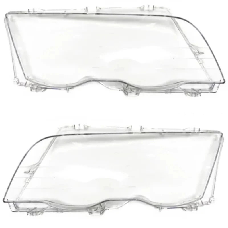 Lampshade Bright Shell Head Lamp Lens Covers 63136902766, 63126902754 Car Headlight Cover For BMW E46 4 Door 3 Series 1998-2001