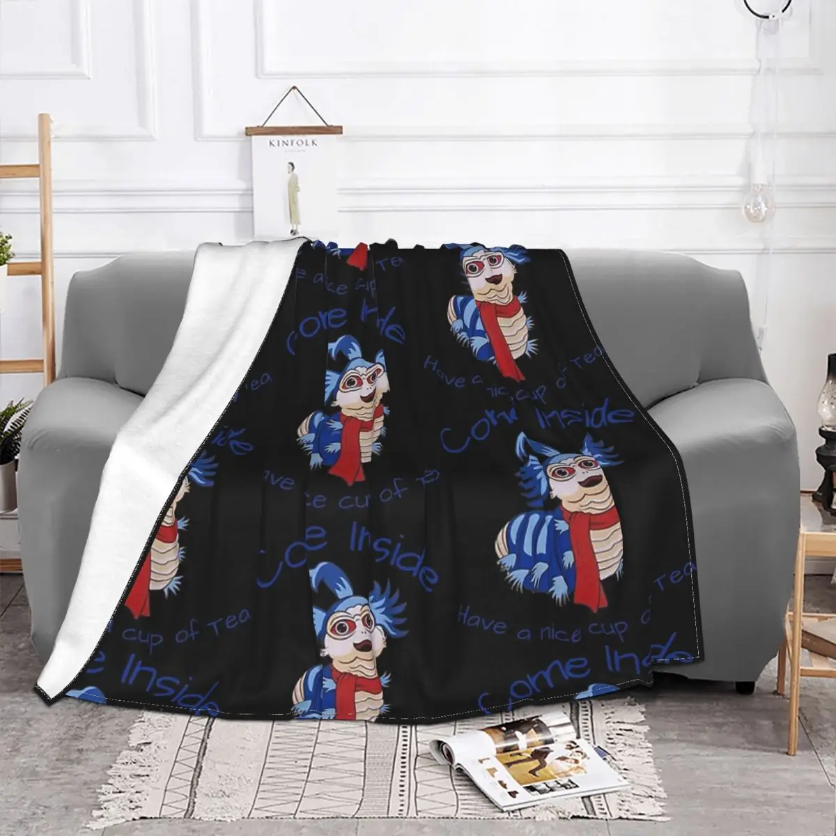 Come Inside Have A Nice Cup Of Tea Blanket Labyrinth Jareth Film Fleece Velvet All Season Breathable Thin Throw Blankets