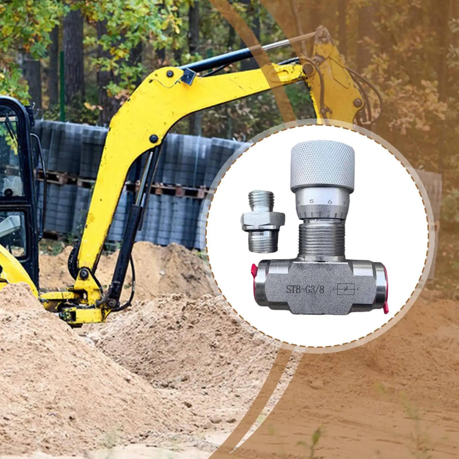 

Гидравлический регулирующий клапан Stb-g3/8: Прочный, простой в установке, ограничительный клапан, прямая замена для комплектующих малых экскаваторов