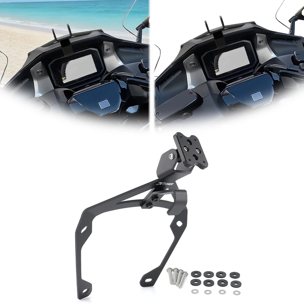 

Motorcycle GPS Mount Navigation Mounting Bracket Windshield Stand Phone Holder Forza 750 / NSS 750 2021 2022 2023 2024 For Honda