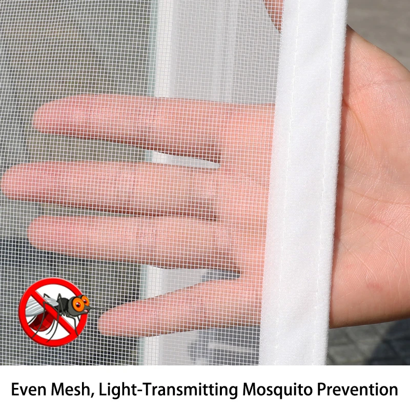 1 White Black Window Screen, Reusable Mesh for Mosquito and Insect Protection, Easy to Install, Suitable for Doors and Windows