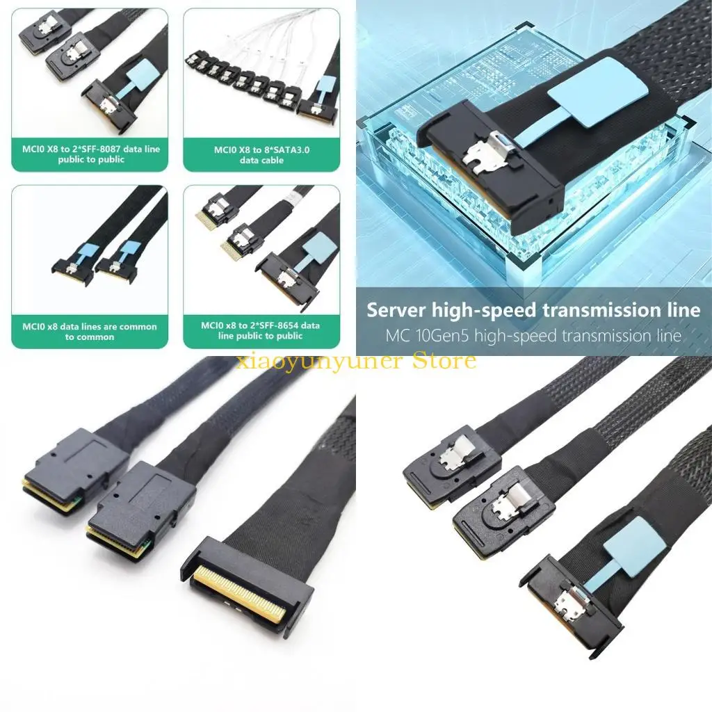 

P9JB Professional MCIO 8i 74P To 2xSFF 8087 MCI0 8i Male to SFF 8087 Male Targets