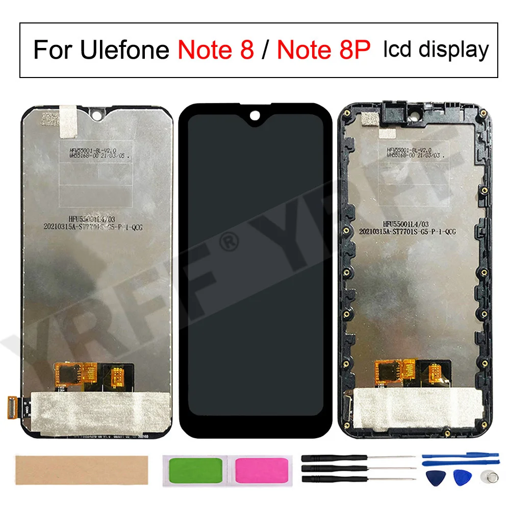 

LCD Display Touch Screen Digitizer Assembly With Frame,for Ulefone Note 8 8P