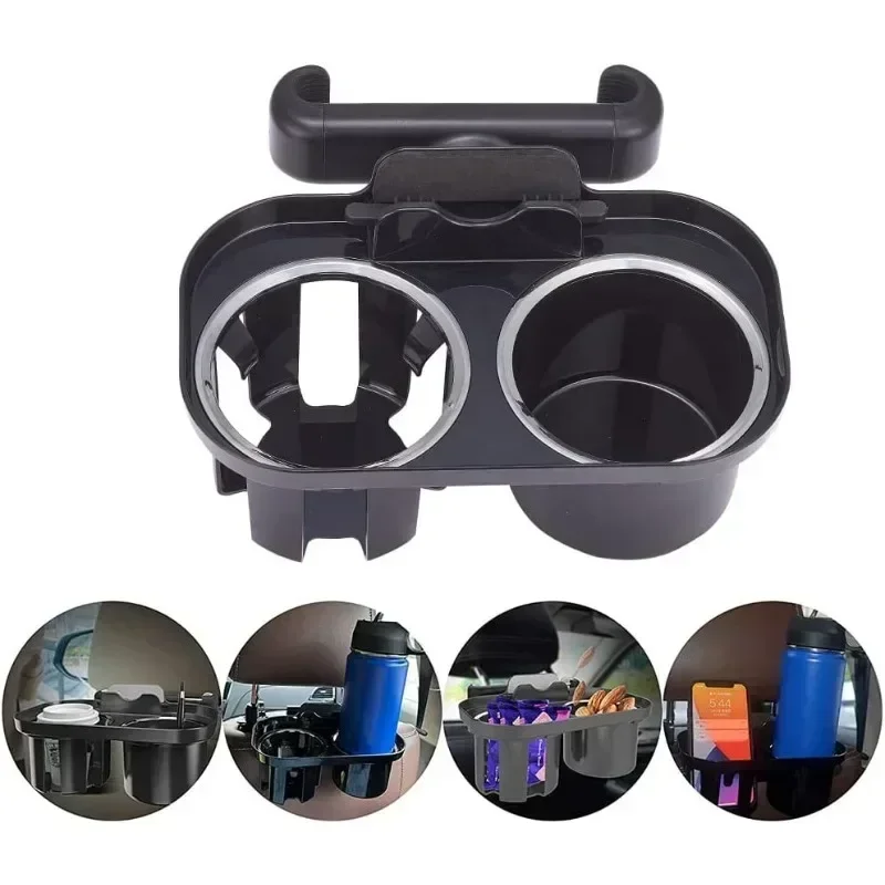 Car Headrest Cup Holder Car Backseat Snack Tray Dual Cup Holder Car Holder Seat Back Organizer Interior Universal Accessories