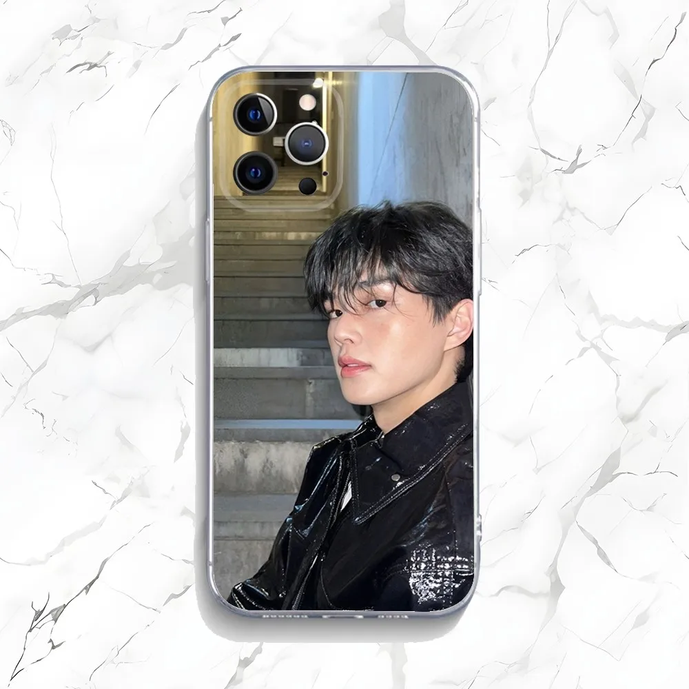 Song Kang Korean Actor Phone Case For iPhone 15,14,13,12,11 Plus,Pro,Max,XR,XS,X,7,8 Plus,SE,Mini Transparent Silicone Soft