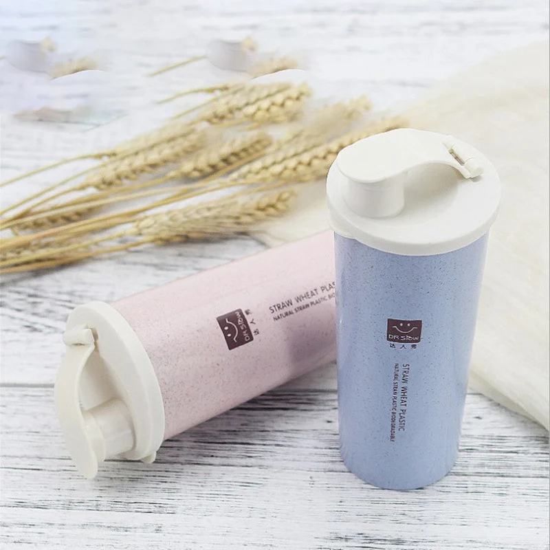 

Wheat Straw Water Bottle with Mouth Single-layer Wheat Fragrance Carry-on Cup Waterbottle Sports Kettle Children's Drinking Cup