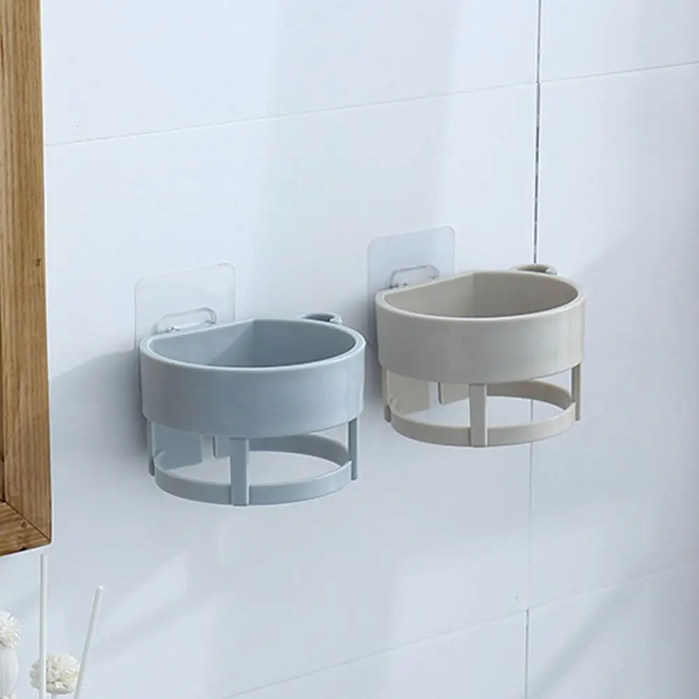 Perforation-Free Hair Dryer Stand Wall Hanging Storage Rack Hair Dryer Storage Shelf Storage Shelf Hairdryer Holder High Quality
