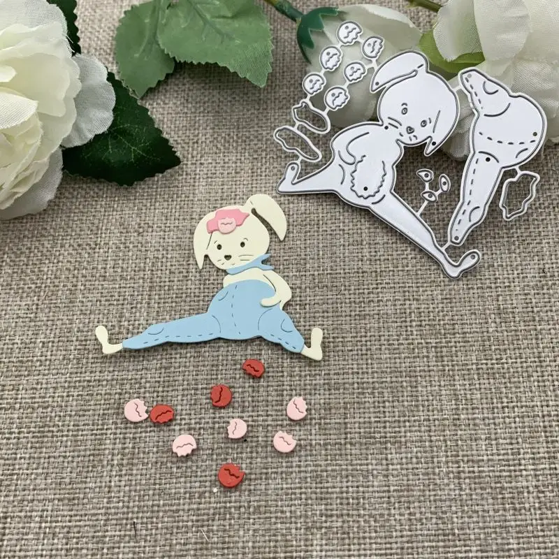 Easter bunny decoration Metal Cutting Dies For DIY Scrapbooking Decorative Embossing Handcraft Die Cutting Template Mold