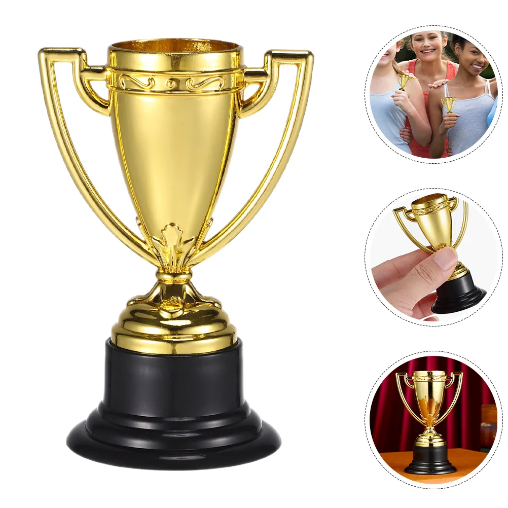 

Sports Game Trophy Child Toy Small Award Cups Plastic Gold Trophies Competition