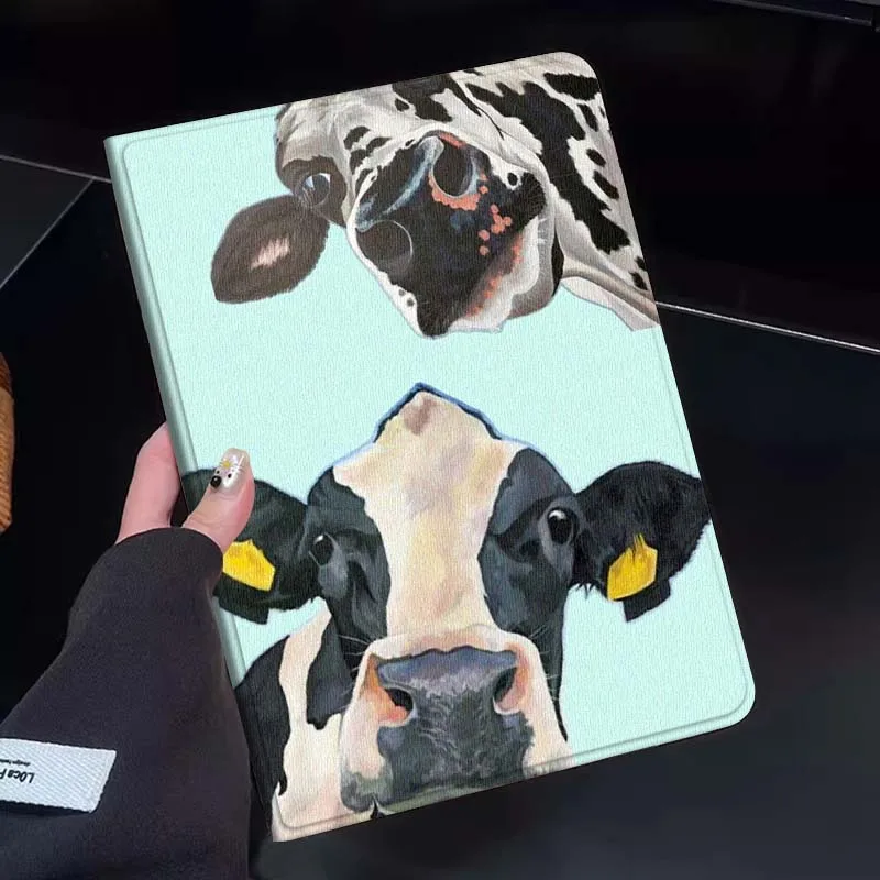 

Cartoon Cow Head Portrait Gift Tablet Case For Huawei Honor MatePad MediaPad Air 5 6 7 11 V6 V7 V8 V9 X9 X8 T10 T10s C5e T5