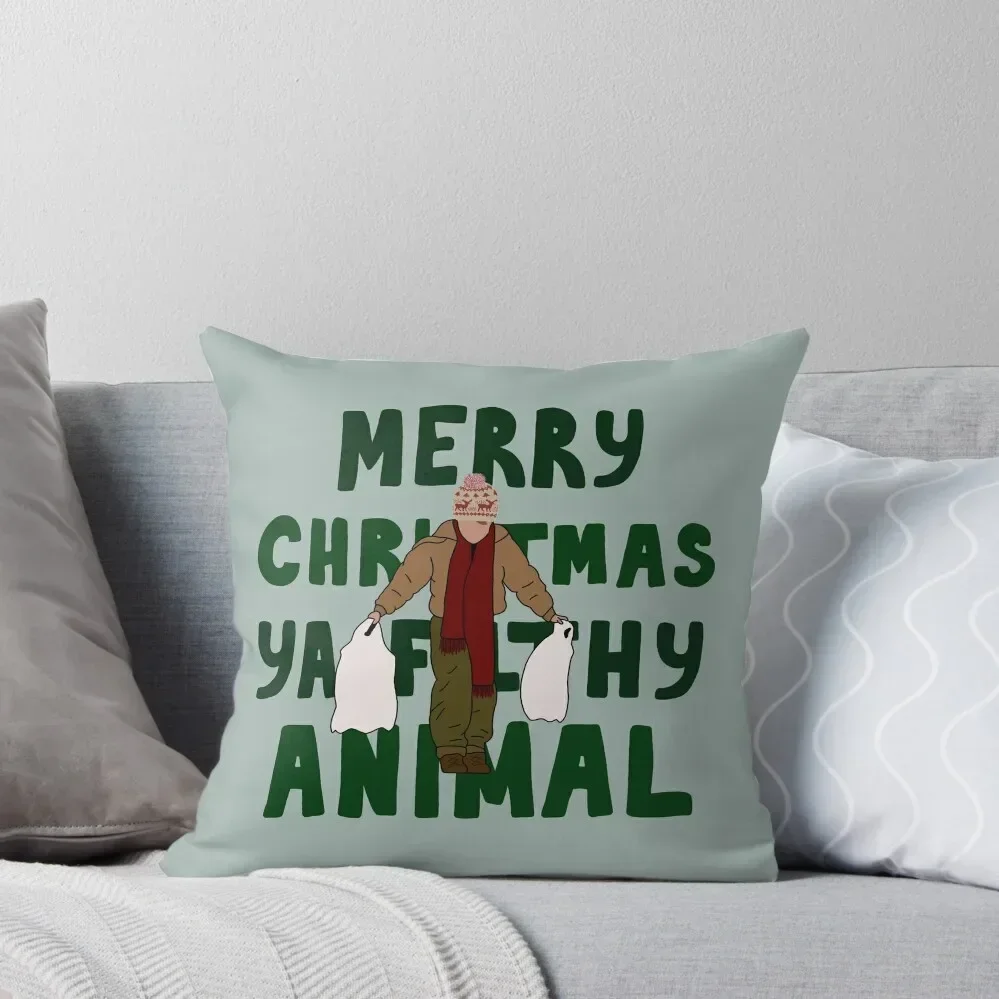 

Merry Christmas Ya Filthy Animal Throw Throw Pillow Christmas Pillow Covers Decorative Pillow Covers For Sofa