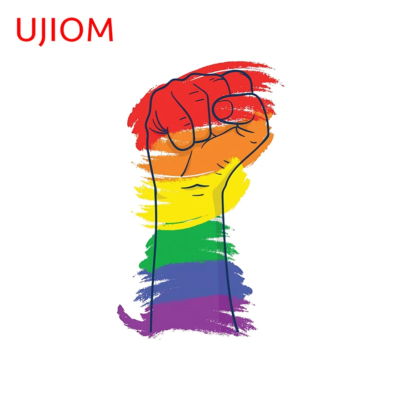 UJIOM Fist Colorful Graffiti Wall Sticker Artistic Tendy Eye Catching Adhesive Decal Suitable For DIY Decoration Chambre