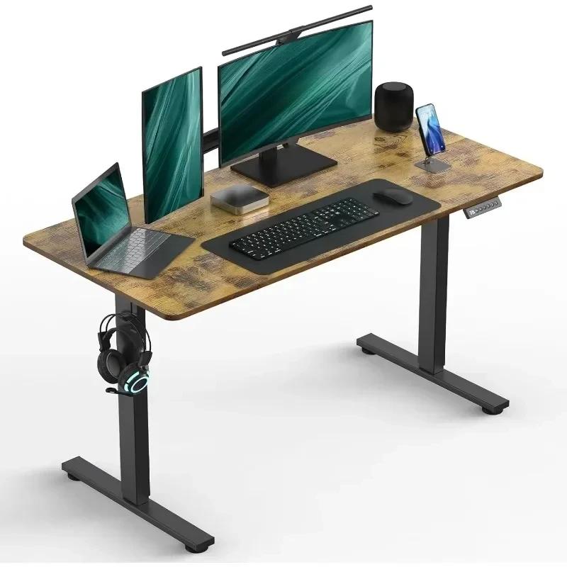 

Electric Standing Desk, Adjustable Height with 3 Memory Presets, Electric Home Office Computer Gaming Workstation Desk