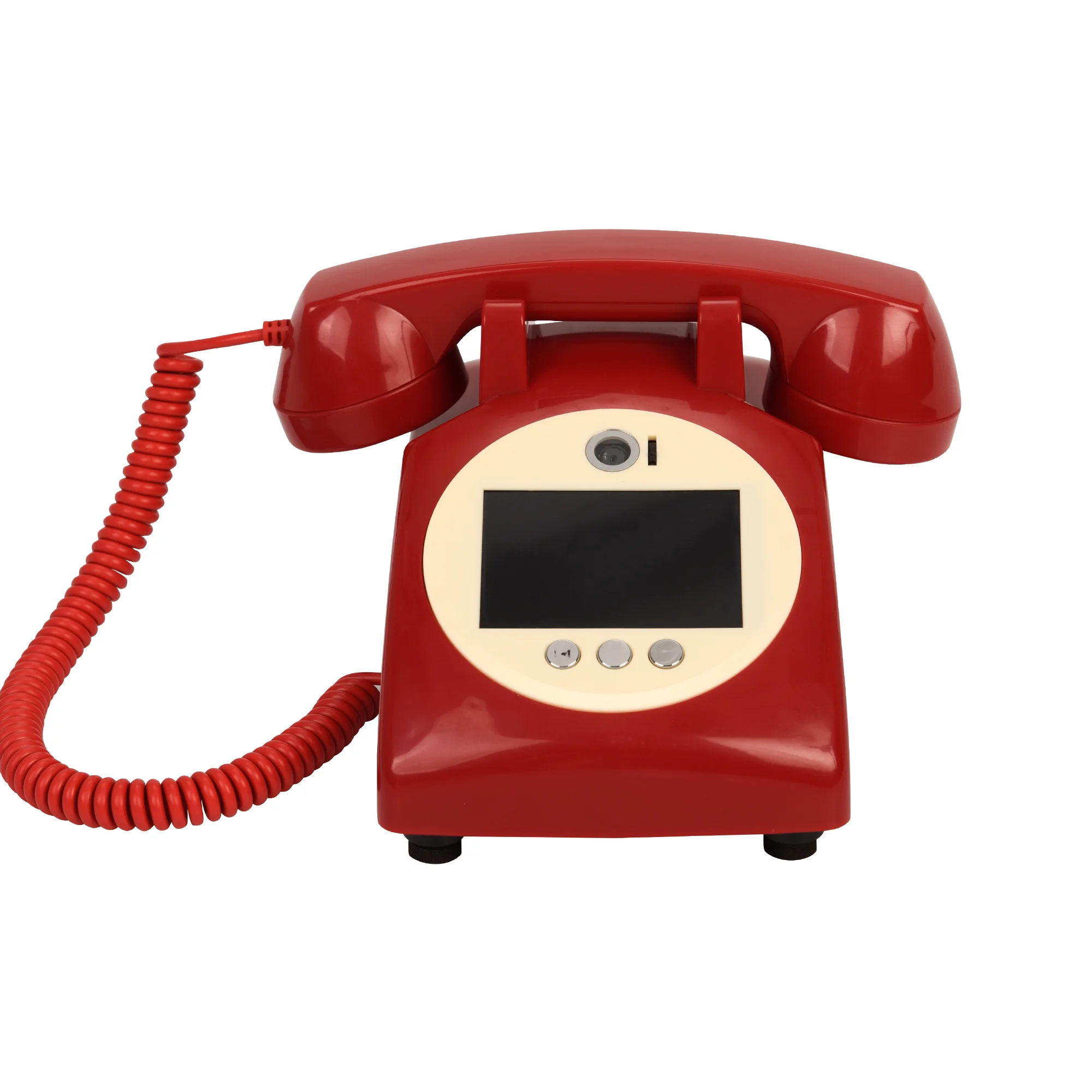 Bruiloftsfeest 32G audio video gastenboek telefoon Retro stijl retro telefooncel bericht opname video audio gastenboek telefoon