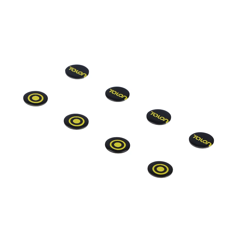 Pés de mouse de vidro TALONGAMES compatíveis com pontos universais patins de vidro com borda curvada redonda personalizada de 8 grãos