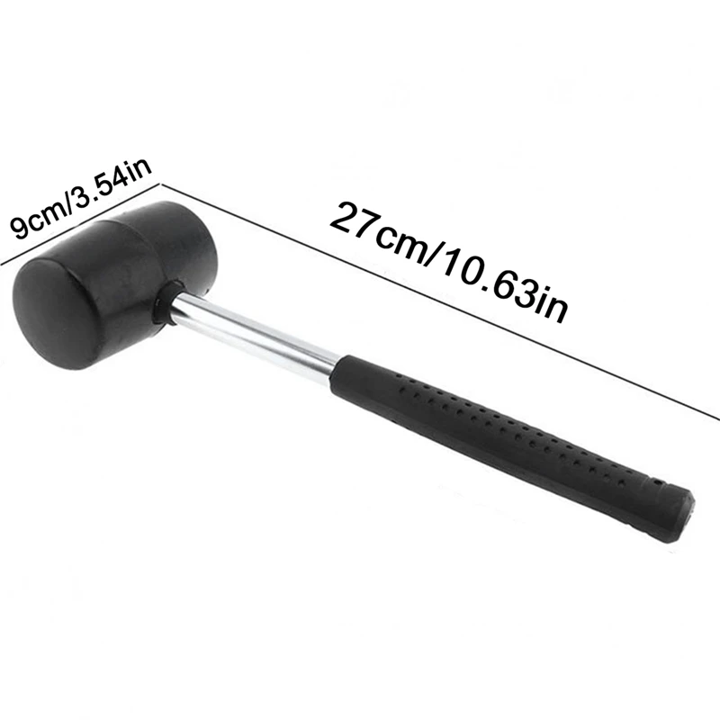 1 Pcs Rubber Mallet Hammer Rubber Mallet for Tent Stakes Woodworking Camping