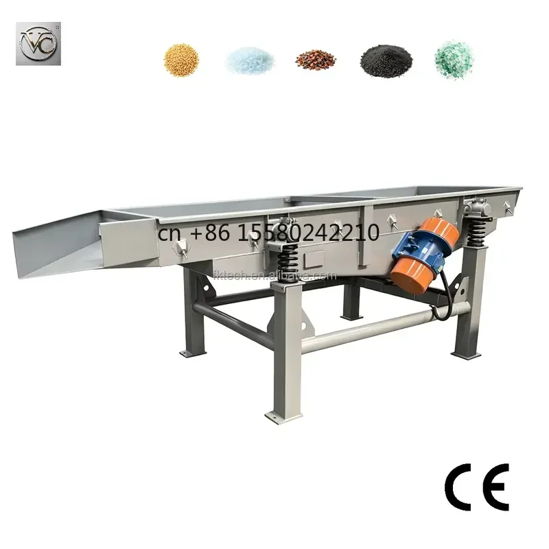 2026 hot for FKJX Low Noise Mini Rectangular Vibrating Screen Sieve Sifter Qz Small Automatic Electric Linear Vibration