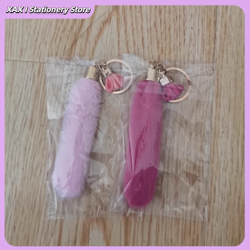 พวงกุญแจพู่ตุ๊กตาน่ารักสําหรับกระเป๋าและกุญแจรถ, การ์ตูนสัตว์ Charm พวงกุญแจอุปกรณ์ตกแต่งของขวัญ