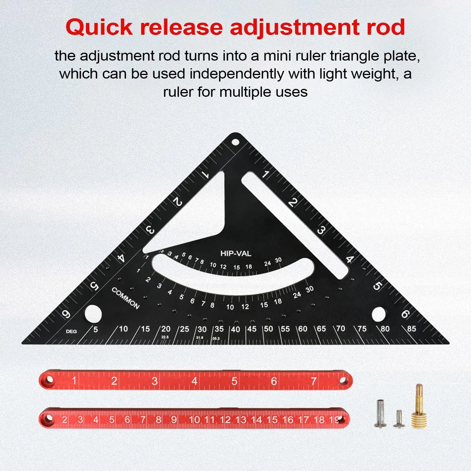 Woodworking Square Woodworking Combination Framing Square Aluminum Alloy Carpentry Triangle Ruler For Framing Layout Home